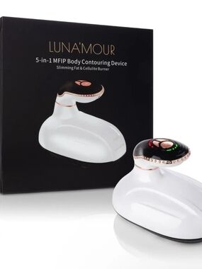 LUNA'MOUR 5-in-1 Body Contouring Device - White with Black & Rose Gold Accents